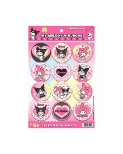 AUTOADHESIVO KUROMI X 2 UNI.