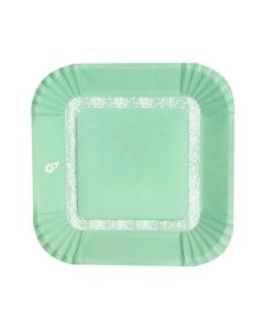 PLATO VERDE PASTEL X 8 U.