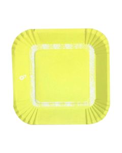 PLATO AMARILLO PASTEL X 8 U.