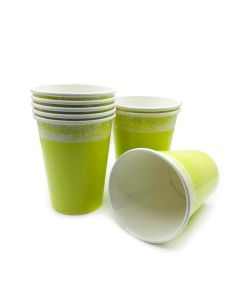 VASO 8 OZ AMARILLO PASTEL x 8 U.