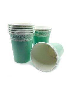 VASO 8 OZ VERDE PASTEL x 8 U.