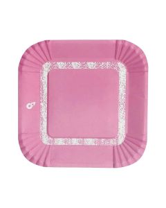 PLATO ROSA PASTEL X 8 U.