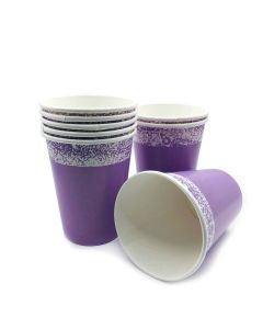 VASO 8 OZ VIOLETA PASTEL x 8 U.