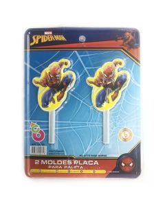 SET PLACA PALETA SPIDERMAN