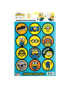 AUTOADHESIVO MINIONS X 2 UNI