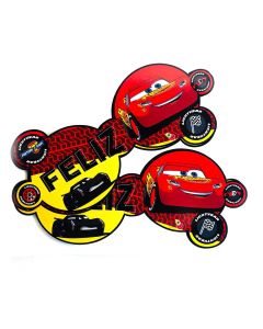 BANDERIN FELIZ CUMPLE CARS