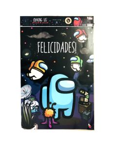 AFICHE CUMPLE AMONG US