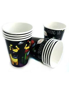 VASO POLIPAPEL AMONG US x 10 U.