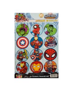 AUTOADHESIVOS SUPER HEROES 