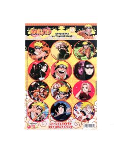 AUTOADHESIVO NARUTO X 2 UNI