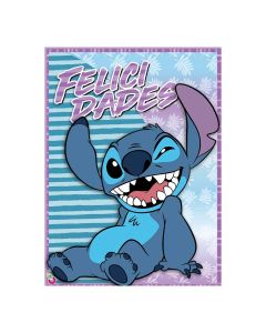 AFICHE FELICIDADES STITCH