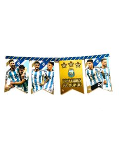 BANDERIN FELIZ CUMPLE CAMPEONES MUNDIALES