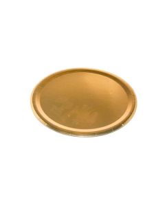 PLATO CARTON DORADO 22 CM.