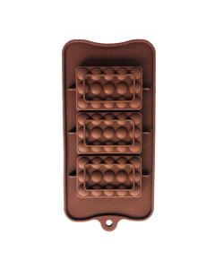 MOLDE SILICONA TABLETA CIRCULOS X 3 UNI