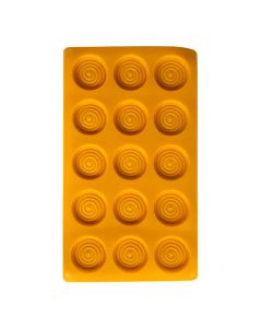 MOLDE GALLETA SILICONA ESPIRAL X 15 UNI.