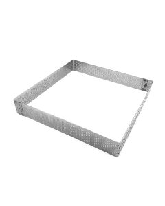 CINTURA CUADRADA PERFORADA 22 CM.