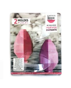 SET PLACA HUEVO DIAMANTE X 2