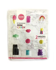 SET PLACA FIGURAS MINI CANDY x 2
