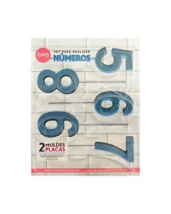 SET 2 PLACAS PARA CHUPETIN NUMEROS 0 A 9