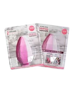 SET PLACA HUEVO DIAMANTE 14 CM X 2 UNI