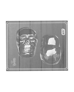 SET PLACA CALAVERA GRANDE HALLOWEEN