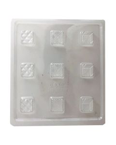 PLACA BOMBON CUADRADOS CHICOS