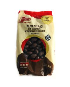 ALMENDRA CON CHOCOLATE LECHE x 1 KG.