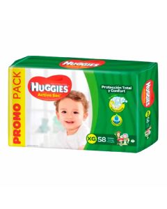 PAÑALES HUGGIES ACTIVE SEC XG TOY STORY X 58 U.