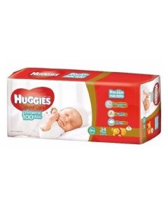 PAÑALES HUGGIES NATURAL CARE RECIEN NACIDO X 34 U.