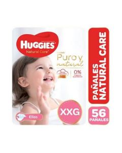 PAÑALES HUGGIES NATURAL CARE ELLAS XXG X 56 U.