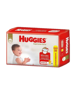 PAÑALES HUGGIES SUPREME PACK AHORRO XXG x 50 U.