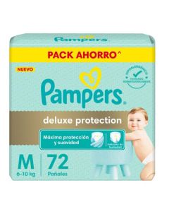 PAÑALES PAMPERS DELUX PROTECTION M X 72 UNI.