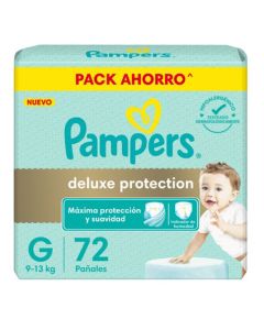 PAÑALES PAMPERS DELUX PROTECTION G X 72 UNI.