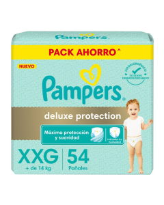 PAÑALES PAMPERS DELUX PROTECTION XXG X 54 UNI.