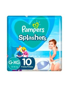 PAÑALES PAMPERS SPLASHERS GRANDE/EXTRA GRANDE X 10 U.