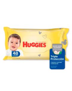 TOALLITAS HÚMEDAS TRIPLE PROTECCIÓN HUGGIES X 48 UNIDADES