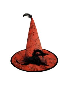 SUPER GORRO BRUJA C-MOÑO Y PLUMA