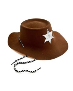 GORROS VAQUERO PLASTICO CON ESTRELLA