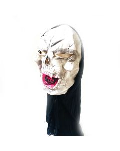MASCARA LATEX CALAVERA CON TELA