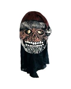 MASCARA LATEX CALAVERA CON TELA