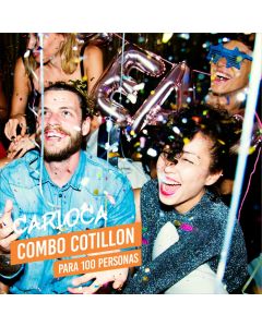 COMBO COTILLON CARIOCA PREMIUM 100 PERSONAS