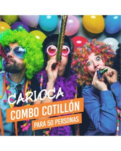 COMBO COTILLON CARIOCA PREMIUM PARA 50 PERSONAS
