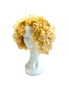 PELUCA AFRO GIGANTE RUBIA