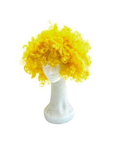 PELUCA AFRO GIGANTE AMARILLA