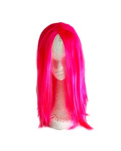 PELUCA LACIA LARGA RAYA MEDIANA FUCSIA
