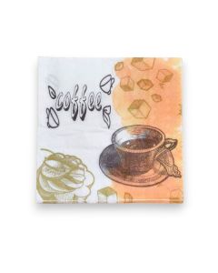 SERVILLETA 33x33 CAFE TERRON AZUCAR X 20 UNI.