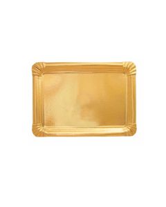 BANDEJA CARTON DORADO 1/4 KG.