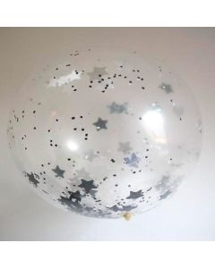 GLOBO DECORATIVO TRANSPARENTE CON ESTRELLA