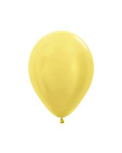 GLOBO PERLADO AMARILLO X 25 U