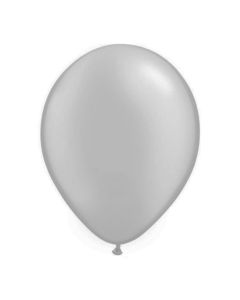 GLOBO PERLADO PLATA X 50 U